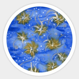 Sea daisies (circle) Sticker